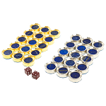 Нарды настольные из натурального камня лазурит и долерит Backgammon from Stone варинант исполнения - 11 | Loft Concept в Костроме