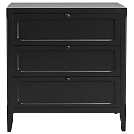 Комод с 3-мя ящиками черный Silva Black Chest of Drawers варинант исполнения - 2 | Loft Concept в Костроме