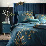 Тумба с одной дверцей Scale Ornament Blue Nightstand варинант исполнения - 4 | Loft Concept в Костроме