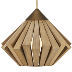 Подвесной светильник из толстых деревянных реек Wooden Slats варинант исполнения - 1 | Loft Concept в Костроме