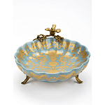 Блюдо фарфоровое Птица на ветке Flora варинант исполнения - 3 | Loft Concept в Костроме