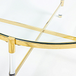 Кофейный столик со столешницей из стекла Crossy варинант исполнения - 2 | Loft Concept в Костроме