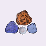 Сет из 4-х тарелок «SAPPHIRE» варинант исполнения - 2 | Loft Concept в Костроме