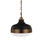 Подвесной светильник с круглым белым плафоном в индустриальном стиле Feiss варинант исполнения - 1 | Loft Concept в Костроме