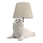 Настольная лампа в детскую Белый морской котик варинант исполнения - 2 | Loft Concept в Костроме