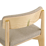 Барный стул из массива ясеня Elegant Ash Shape варинант исполнения - 1 | Loft Concept в Костроме