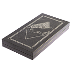 Подарочные нарды из натурального камня с гравировкой Backgammon from Stone варинант исполнения - 8 | Loft Concept в Костроме