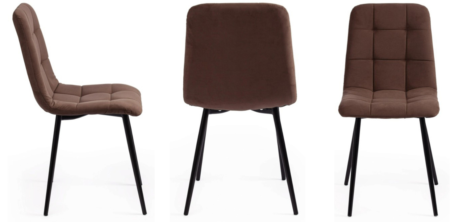 Стул Nancy Velour Brown Chair Стул Nancy Velour Brown Chair - Loft-Concept в Костроме