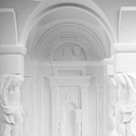 Встраиваемый в стену гипсовый светильник под покраску с колоннами и арками в античном стиле Antiquity Athena варинант исполнения - 10 | Loft Concept в Костроме