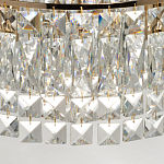 Потолочный светильник круглый с прозрачными подвесками Lunet варинант исполнения - 8 | Loft Concept в Костроме