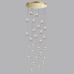 Люстра каскадня с 27-ю прозрачными шарообразными подвесами Bubbles Bocci варинант исполнения - 2 | Loft Concept в Костроме
