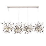 Люстра подвесная из четырех частей с металлическими круглыми элементами Terzani Argent варинант исполнения - 4 | Loft Concept в Костроме