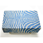 Кофейный стол Kenya Coffee Table Bone Inlay ZEBRA blue варинант исполнения - 1 | Loft Concept в Костроме