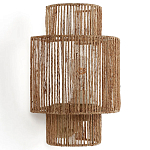 Бра с плетенным из джута плафоном Jutti H30 см варинант исполнения - 1 | Loft Concept в Костроме