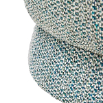 Дизайнерское мягкое кресло без подлокотников в голубой пестрой обивке Roux Armchair варинант исполнения - 5 | Loft Concept в Костроме