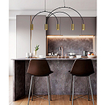 Линейный светильник с дугообразным каркасом Daviau Linear Arch Light 5 варинант исполнения - 2 | Loft Concept в Костроме