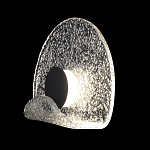 Бра из текстурированного прозрачного стекла с изогнутым краем Textured Glass  варинант исполнения - 1 | Loft Concept в Костроме