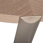 Столик журнальный с низкой круглой столешницей Wood Grain варинант исполнения - 2 | Loft Concept в Костроме