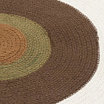 Ковер круглый из хлопка с контрастным узором Bullseye 150 варинант исполнения - 3 | Loft Concept в Костроме