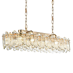 Люстра подвесная овальная с хрустальными овальными подвесками Harmonica варинант исполнения - 1 | Loft Concept в Костроме