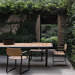 Дизайнерский стул с каркасом из металла с плетеными сиденьем и спинкой GREEN POINT Chair варинант исполнения - 9 | Loft Concept в Костроме