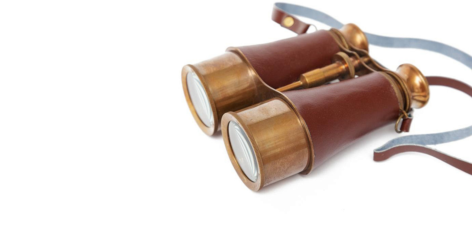 Винтажный бинокль в подарочной коробке Victorian Era Brass Binoculars - Loft-Concept в Костроме