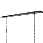 Люстра прямоугольная с 4-мя прозрачными цилиндрическими плафонами  Stamped Cylinders варинант исполнения - 2 | Loft Concept в Костроме