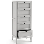 Комод узкий с 5-ю ящиками серый Silva Grey Chest of Drawers варинант исполнения - 3 | Loft Concept в Костроме