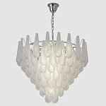 Люстра с подвесками из рифленного стекла в форме капель Textured Glass Chandelier варинант исполнения - 11 | Loft Concept в Костроме