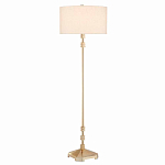 Торшер с абажуром в форме цилиндра на золотистом каркасе Floor lamp Amanda варинант исполнения - 2 | Loft Concept в Костроме