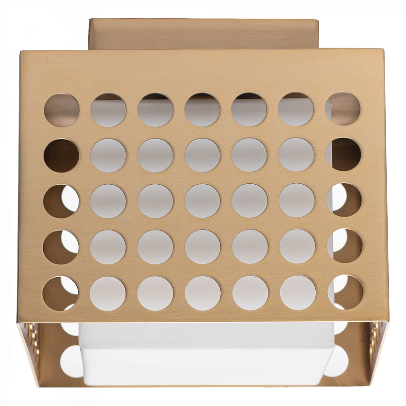 PRECISION Small Flush Mount Латунь Прозрачный белый PRECISION Small Flush Mount Латунь Прозрачный белый в Костроме | Loft Concept