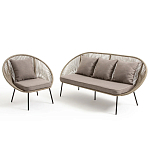 Садовое кресло Аcapulco Grey Chair варинант исполнения - 6 | Loft Concept в Костроме