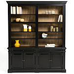 Витрина из массива сосны Sterling Showcase Black варинант исполнения - 2 | Loft Concept в Костроме