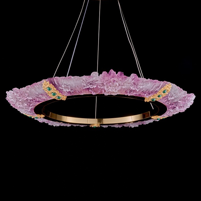 Люстра в форме кольца розовая Warm Pink Light Золотой Розовый Люстра в форме кольца розовая Warm Pink Light Золотой Розовый в Костроме | Loft Concept