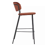 Стул барный с широкой полукруглой спинкой Chair Smooth Shapes варинант исполнения - 2 | Loft Concept в Костроме