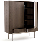 Шкаф из серого дуба Sawada Gray Oak Cabinet варинант исполнения - 3 | Loft Concept в Костроме