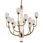 Люстра с декором в виде кристаллов из хрусталя Kenneth Crystal Stone Chandelier 12 варинант исполнения - 1 | Loft Concept в Костроме