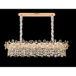 Люстра с декоративными элементами в виде крупных хрустальных цветов Palace Gardens варинант исполнения - 4 | Loft Concept в Костроме