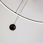 Светодиодная люстра Black LED Circle and Ball Lamp варинант исполнения - 6 | Loft Concept в Костроме