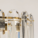 Люстра многоярусная с овальными прозрачными подвесками 36 см Harmonica варинант исполнения - 7 | Loft Concept в Костроме