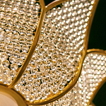 Люстра в форме тюльпана с лепестками из прозрачных стеклянных бусин Hanging Flowers варинант исполнения - 5 | Loft Concept в Костроме