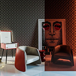 Гипсовая 3D Панель M-18 варинант исполнения - 1 | Loft Concept в Костроме