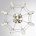 Люстра подвесная из металла с хрустальными подвесками прозрачного цвета Quasar 41 варинант исполнения - 10 | Loft Concept в Костроме