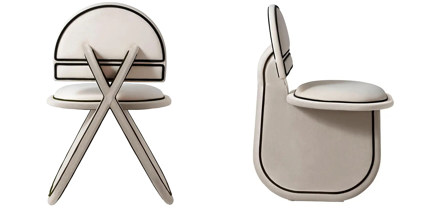Дизайнерский Стул Chair Armchair Velvet Grey Dovain Studio Design Sergio Prieto Deco Upholstered Дизайнерский Стул Chair Armchair Velvet Grey Dovain Studio Design Sergio Prieto Deco Upholstered - Loft-Concept в Костроме