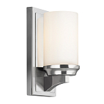 Бра для ванных комнат с белым цилиндрическим плафоном на прямоугольном основании цвета хром Feiss варинант исполнения - 5 | Loft Concept в Костроме