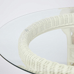 Комплект обеденный из ротанга Eloise grand white варинант исполнения - 13 | Loft Concept в Костроме