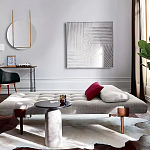 Дизайнерский журнальный стол с чёрной круглой столешницей Visanyp варинант исполнения - 2 | Loft Concept в Костроме