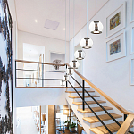 Подвесной светильник со стеклянным плафоном Inner Gleam Globe black  варинант исполнения - 4 | Loft Concept в Костроме