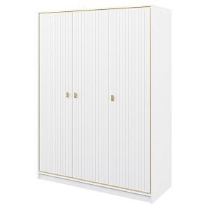 Шкаф белый трёхдверный для одежды Antique Order