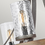 Люстра с цилиндрическим плафонами из толстого волнистого стекла в индустриальном стиле Feiss варинант исполнения - 12 | Loft Concept в Костроме